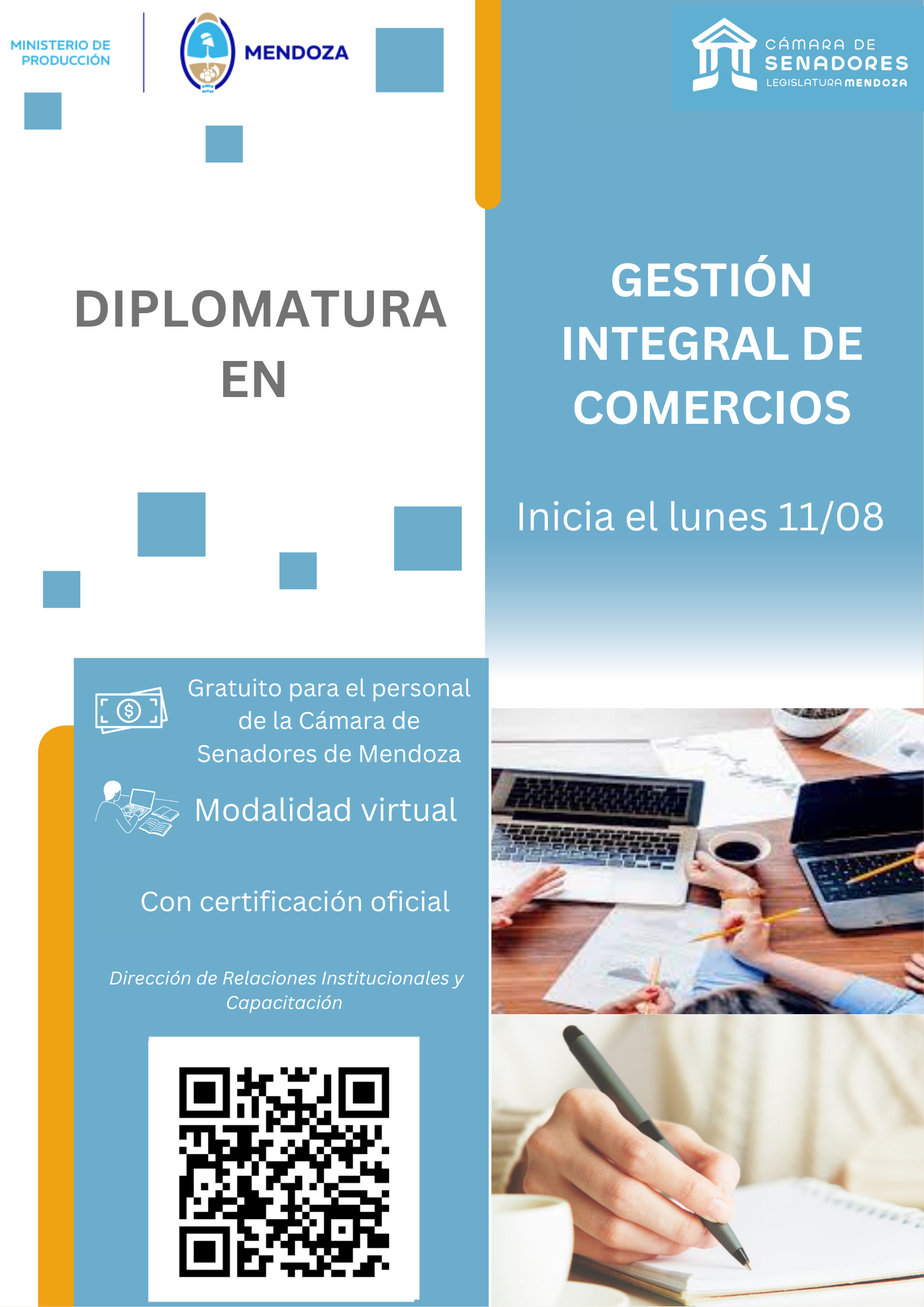 Flyer Diplomado en Gestión Integral de Comercios